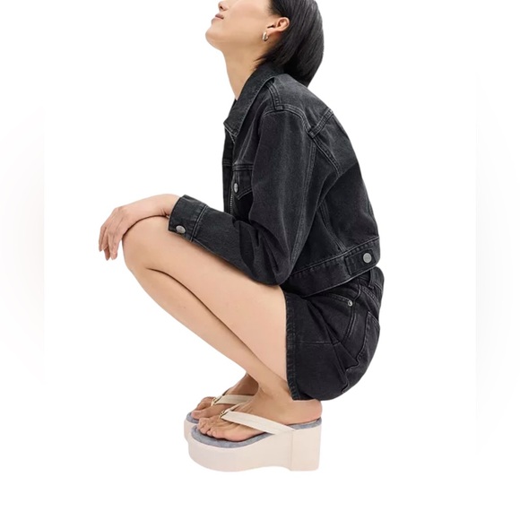 NWT COACH Franki Platform Flip Flops Chalk 9B - Picture 6 of 7